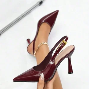 Women Pointed Toe Slingback Pumps