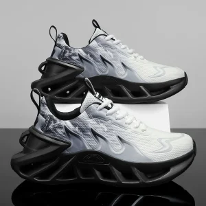 Women Gradient Print Lightweight Running Sneakers